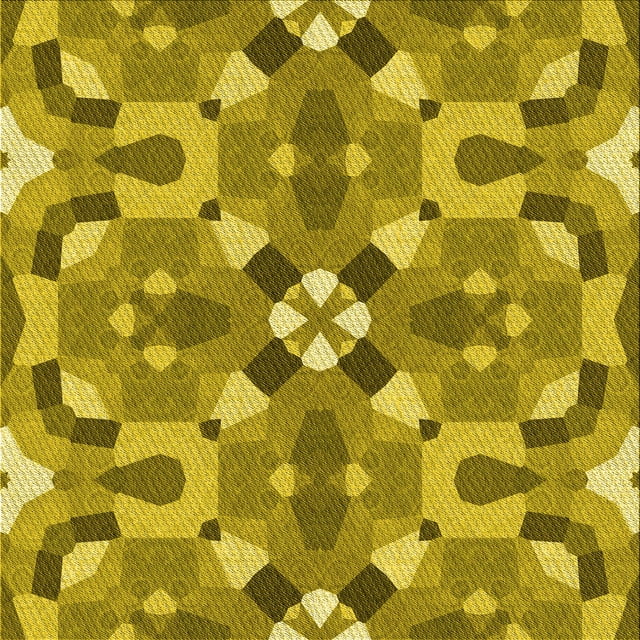 Ahgly Company Machine Washable Indoor Square Transitional Dark Yellow Green Area Rugs, 8' Square