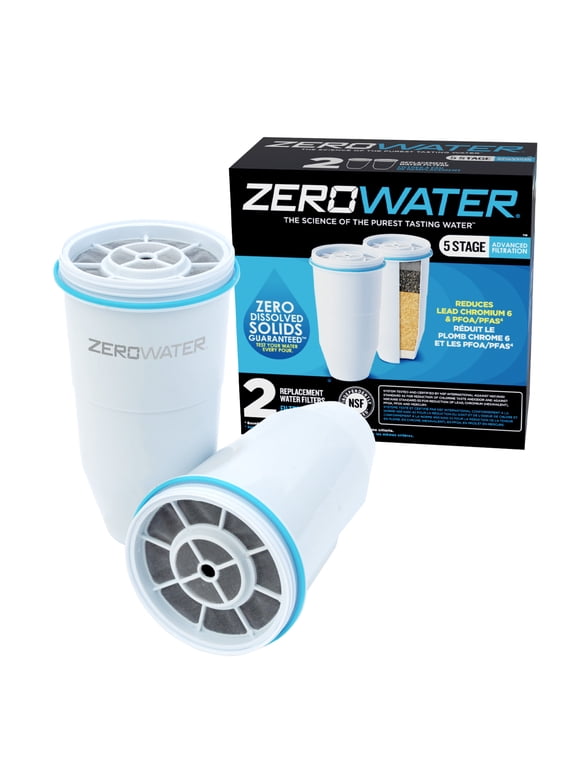 Zerowater 5-Stage Water Filter Replacement - 2 Pack