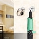 thumbnail image 3 of Injueey Gancho de pared elegante y que ahorra espacio para el hogar moderno, gancho de pared para baño, cocina y sala de estar Decoración del hogar negro 50mm, 3 of 6