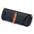 thumbnail image 1 of Portable Genuine Leather Glasses Case Retro Eyeglasses Case Lightweight Soft Sunglasses Case for Women Men, 1 of 4
