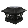 thumbnail image 1 of Cateissary Lámpara de cabeza de columna solar Sin cableado Luz de cerca solar Luz de tapa de poste impermeable con interruptor de tres engranajes Iluminación y accesorios, 1 of 6