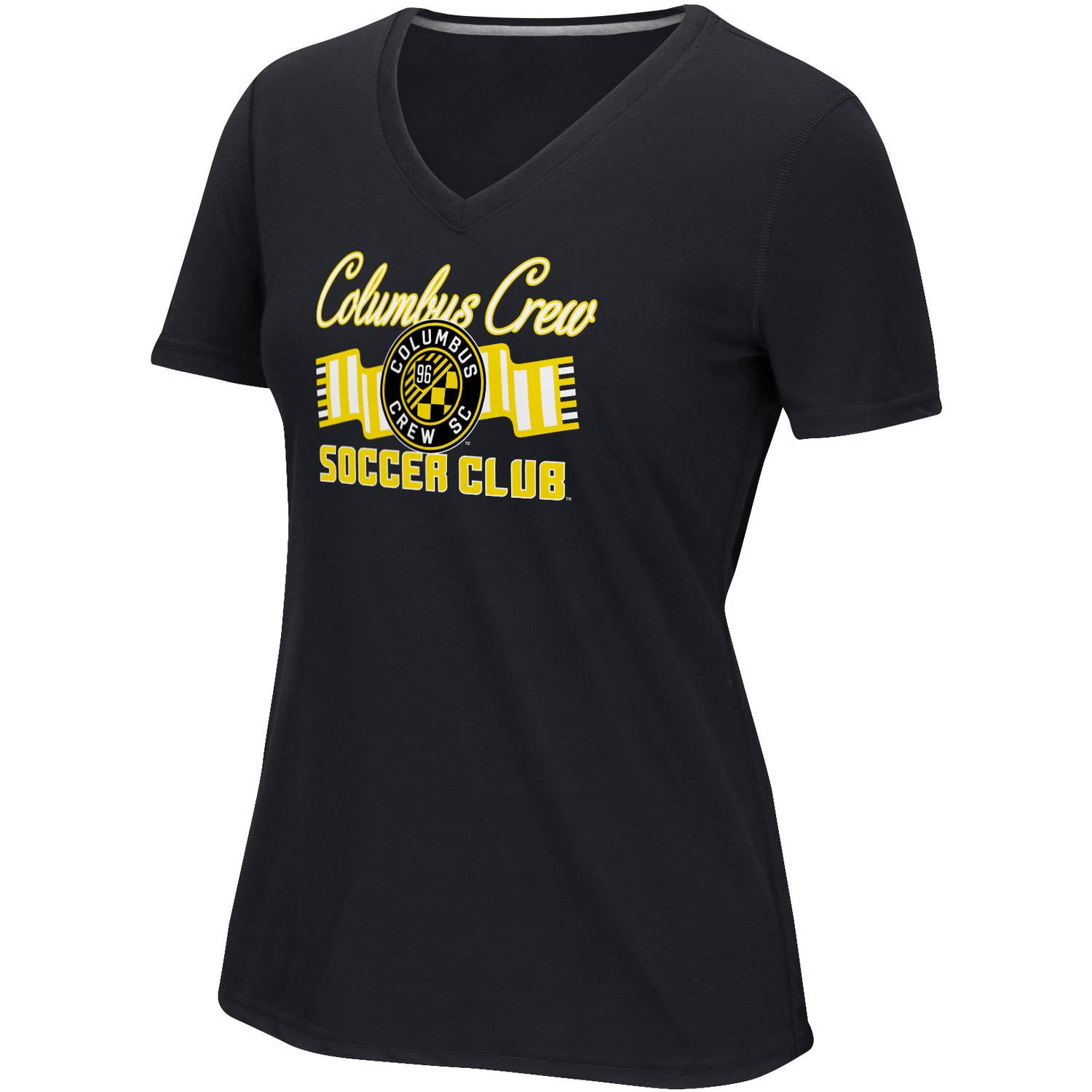 MLS-Columbus Crew-Women's Middle Logo Scarf Tee by