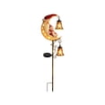thumbnail image 2 of Christmas Solar Garden Stake Light, Glowing Santa Crescent Moon Design, Warm LED Holiday Decor for Front Yard Patio Walkway （SnowmanA）, 2 of 6