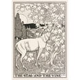thumbnail image 3 of Percy J. Billinghurst 11x14 Black Modern Framed Museum Art Print Titled - The Stag and the Vine (1900), 3 of 5