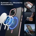 thumbnail image 3 of VENINGO Magnetic Phone Case for iPhone 13 & iPhone 14 Compatible with Mag-safe,Translucent Matte Shockproof Scratch Resistant Phone Case，Pink, 3 of 10