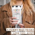 thumbnail image 4 of Aunt Tumbler 20oz Best Aunt Ever Cup Gift Stainless Steel Insulated Tumblers Coffee Travel Mug Auntie Cup Aunts Gift for Birthday Christmas, 4 of 6