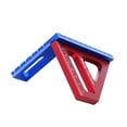 thumbnail image 4 of Mistaha Aluminum Alloy Woodworking Triangle Ruler Set - L Blue & Red Color, Precision Angle Measuring Tool Kit with Wrench, 4 of 7