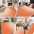 thumbnail image 5 of 5'x8' Area Rugs, Orange Ombre Indoor Outdoor Area Rug for Living Room Bedroom, Modern Minimalist Gradient Aesthetic Washable Bathroom Rugs Kitchen Floor Carpet Mats Home Decor Aesthetic, 5 of 8
