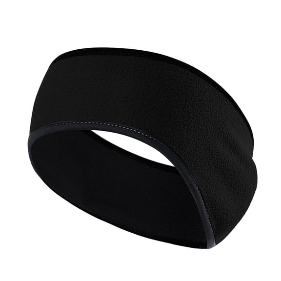 MSJUHEG Headbands,Tie Headband,Wire Headband,Boho Bandeau,Thick Headbands,Fleece Running Straps Wind and Cold Headband Ear and Warm Cycling Headband Black One Size