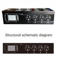 thumbnail image 3 of 2Pc 4-Channel 3-Pin XLR Audio and over Network Cable Extender, DMX512 Network Signal Extender , Female,2 x 4-Channel Audio/ Network Extender,Black, 3 of 4