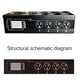 thumbnail image 3 of 2 Extensor de Cable de Red y Audio XLR de 4 Canales y 3 Pines, Extensor de SeñAl de Red DMX512, Macho, 3 of 4
