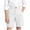 White, variant on Kukoosong Boys' and Girls' Uniform Khaki Shorts with Belt Loops, Classic Fit Casual School Shorts for Kids, Teens Daily Wear Activities Summer Short Pants