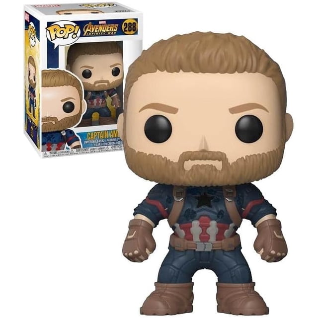Funko Pop Capitán América 288 Avengers Infinity War Marvel Funko Funko QZJH002813 Blanco Unitalla Funko Pop Avengers Infinity War Captain America 288