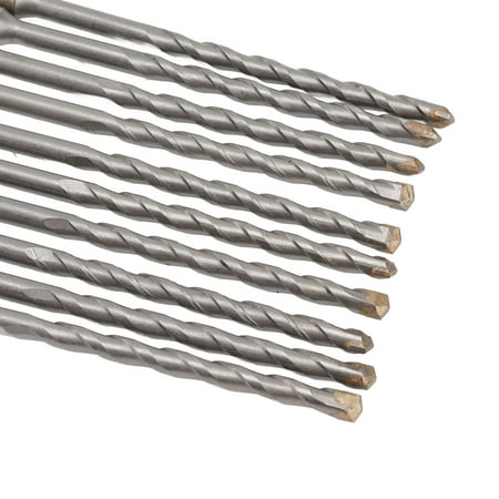 

Ccdes Hammer Drill Bit Set 10Pcs Hammer Drill Bits Carbide Spiral 2 Flutes Drill Bit Set For Brick Stone Concrete Hammer Drill Bits Set