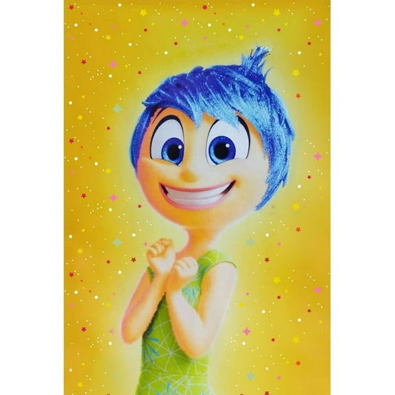 Inside Out 2 5D Diamond Craft Painting Kits Joy Diamond Art for Adults,Emotional elf Diamond Arts Crafts for Wall Decor Relaxation 12x16 Inch