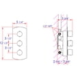 thumbnail image 5 of ALFI brand AB4101-PC Polished Chrome Concealed 4-Way Thermostatic Valve Shower Mixer /w Round Knobs, 5 of 7