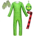 thumbnail image 1 of Disfraz de Cosplay de Grinch para niño y niño, vestido elegante, mono de fiesta de Navidad.yt, 1 of 4