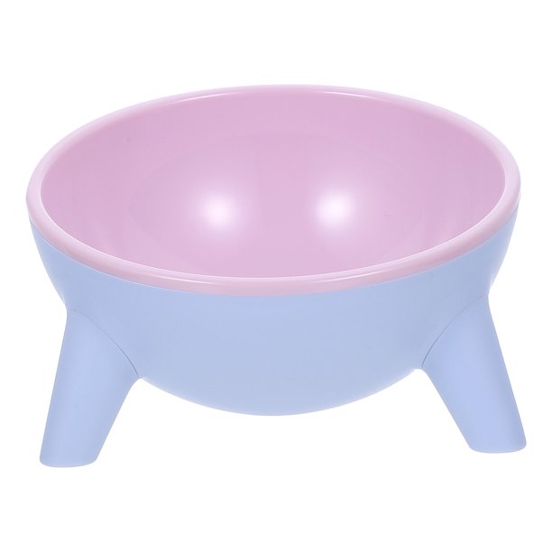 IDEANATEGRATE Bowl Para Mascotas Doble De Resina Rosa Con Base Antideslizante Para Y Comida