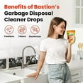 thumbnail image 2 of Garbage Disposal Cleaner and Deodorizer Drops- [[50-Count]] Orange Zest Scented Kitchen Sink Freshener Pods & Drain Odor Eliminator Disposer Care Balls by Bastion, 2 of 7