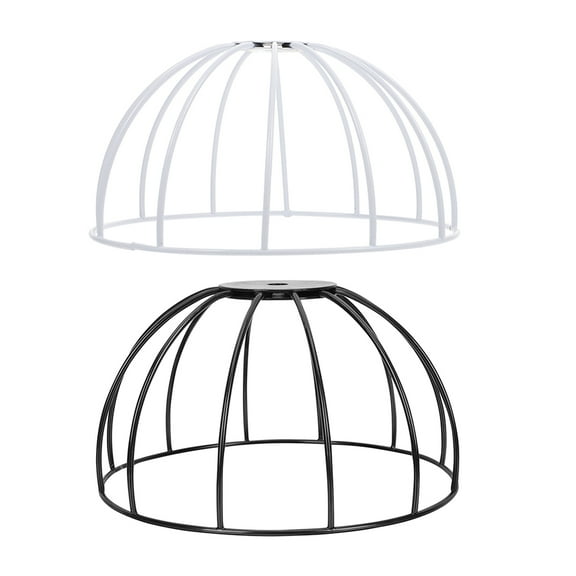 ibasenice 2Pcs Assorted Color Metal Lampshade Frame Sets for Restaurant Coffee Shop Lighting