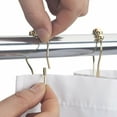 thumbnail image 4 of Amazer Rust-Resistant Metal Shower Curtain Rings, 12-Count, 4 of 7