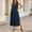 Blue women boho maxi dress a1, variant on Women's V Neck Sleeveless Button Down Boho Maxi Dress Casual Flowy Long Travel Dresses Lightweight Summer Beach Sundress, Green M