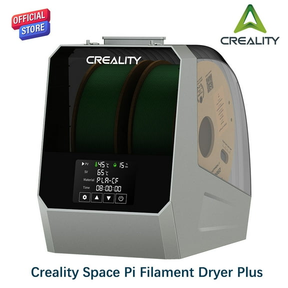 MetroTek 2024 Official Space Pi Filament Dryer Plus, 2 Spools 3D Printer Filament Dry Box with 360 PTC Fast Heating, 4'' LCD Touch Screen, One Key Set Filament dehydrator for PLA PETG ABS