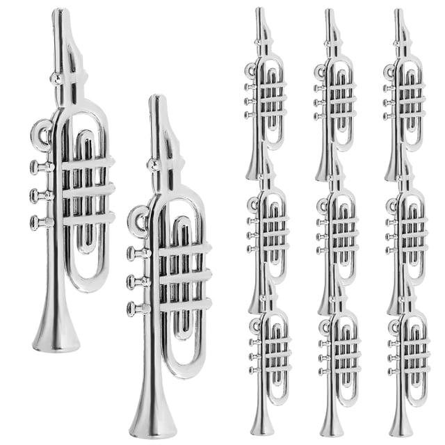 Miangastore 20 Pcs Mini Modèle d'Instrument de Musique en Plastique Ornement de Noël DIY pour Fête