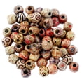 thumbnail image 7 of 12mm Mixed Colors Round Wooden Beads for Jewelry Necklace Bracelet Making Crafts Loose Spacer Charms Pack of 100 12mm 7mm, 7 of 7