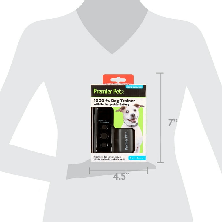 Premier Pet 1000 foot Dog Trainer with Rechargeable Battery, 16