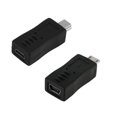 thumbnail image 3 of Adaptador Qianheqian (2 unidades, mini USB hembra a mini USB macho), cargador, conector y convertidor (negro), 3 of 5