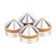 thumbnail image 1 of 4Pcs Speaker Stand Feet Pad Metal Spikes Cone Floor Foot Nail for Loudspeakers Shoes Spike Shock, 1 of 5