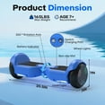 thumbnail image 6 of Tcdjtc Hoverboard with Bluetooth and Led Lights, Balance Board for Kids, Kids Outdoor Toys with 9 Mph Max Speed, All Terrain Hoverboard with UL 2272 Safety Standard, 6 of 9