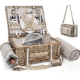 thumbnail image 1 of Canasta de picnic SatisInside 40x30x18 cm aislada con manta, 1 of 9