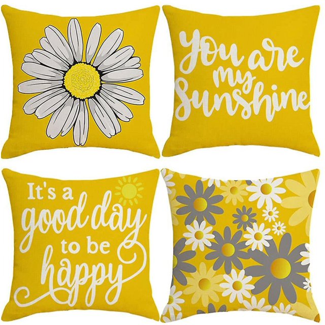 4 Pieces Of Cushion Cover, Pillow Cover 45x45 Cm