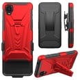 thumbnail image 6 of Compatible for Alcatel TCL A3 Case / TCL A30 Case with Holster Belt Clip Hybrid Shockproof Protective Phone Cover with Kickstand - Red, 6 of 7