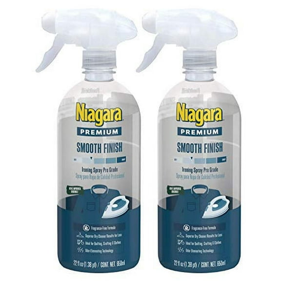 Niagara Spray Starch Trigger Pump Liquid Starch for Ironing, Reduces Ironing Time, 22 Ounce, 2 Count