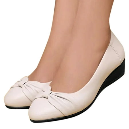 

ERTUTUYI Fashion Womens Breathable Lace Up Shoes Wedges Casual Sandals Beige 39