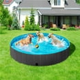 thumbnail image 3 of Yaheetech 4XL Foldable Pet Pool, Portable PVC Bath Tub for Dogs and Cats, Black, 3 of 7