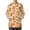 Autumn Pumpkin Bow, variant on Bow Print Polyester Medical Scrub Jackets Women Comfortable Polyester Scrub Jacket Long Sleeve for Nurses Students Assistants Nurse Uniforms Soft Breathable
