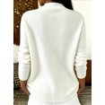 thumbnail image 2 of Women's Top with Long Sleeve Knit Pullover Loose Fit for Everyday Style, 2 of 4
