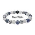 thumbnail image 3 of Calming Bracelets for Women and Men | Natural Stone Howlite Aquamarine Handmade Jewelry for Anxiety and Mental Health, 3 of 6