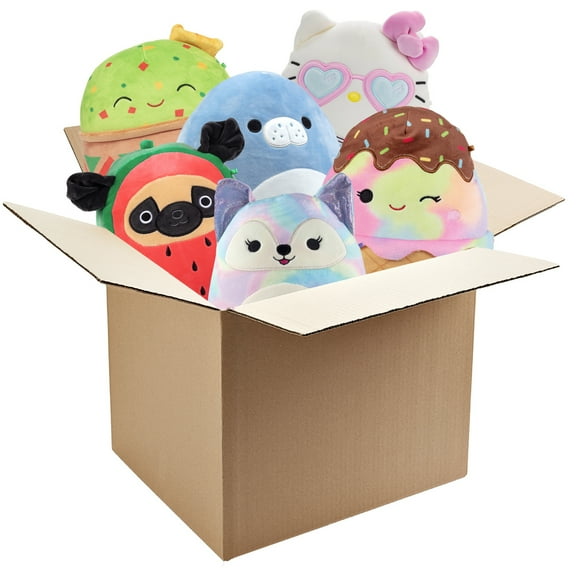 Squishmallows Mystery 8-Inch 3-Squish Value Pack - Get Three Jumbo Officially Licensed 8" for Less - Collectible Soft & Squishy Stuffed Animal Toy - Gift for Kids, Girls & Boys