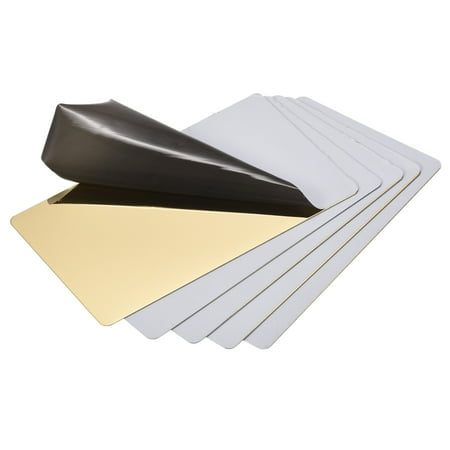 

Uxcell 85x50x0.4mm 201 Stainless Steel Polishing Blank Metal Card Gold Tone 10 Pack