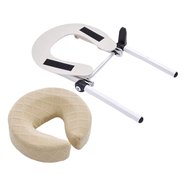 MERIGLARE Coussin de Massage pour Table Face vers le Bas Confort Pratique Premium Coussin de Berceau pour le Visage Beige