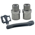 thumbnail image 4 of FEAMOS 1Pair Road Bike Pedals Extenders Mountain Bike Pedals Adapters Steel Bicycles Pedals Extension Bolts Spacers Enduring, 4 of 8