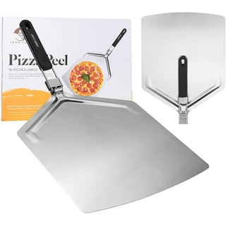 SUMDUINO Sliding Pizza Peel, Pala Pizza Scorrevole, Pizza Board with Handle  for Oven, Pizza Spatula Paddle for Indoor & Outdoor Ovens 