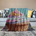 BCIIG Cupcake Sprinkles Warm Lightweight Blanket Soft Fleece Throw