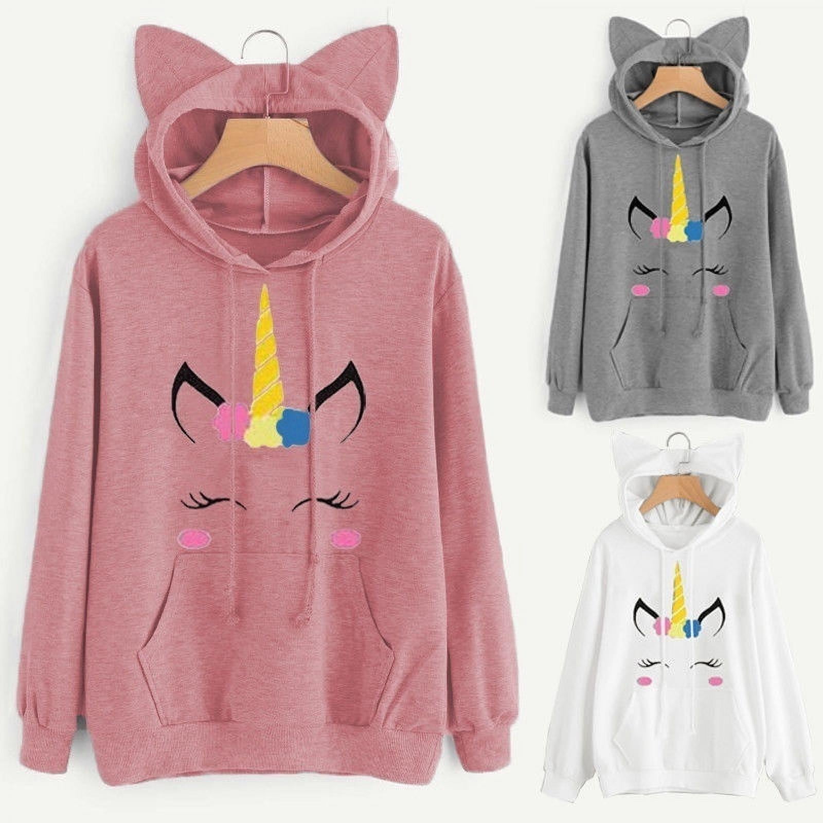 Fashion Sweatshirt Sweater Personality Girl Cat Ears Umbilical Hoodie Fashion Sweatshirt Sweater Personality Girl Cat Ears Umbilical Hoodie