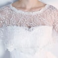 thumbnail image 6 of Dalrosia Women's Lace Wedding Bridal Bolero Jackets Shawl Formal Party Prom Evening Cape for Bride Bridesmaid Wrap Shrugs, 6 of 6